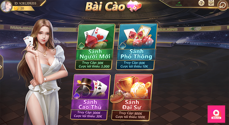 Chơi bài cào QQLive