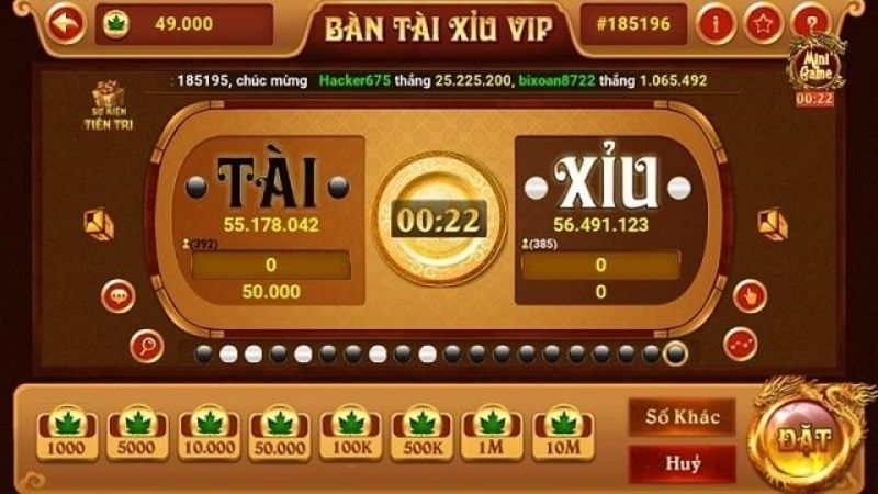 Game tài xỉu - Chơi cực hay nhận thưởng liền tay 3 Các cửa cược trong game tài xỉu