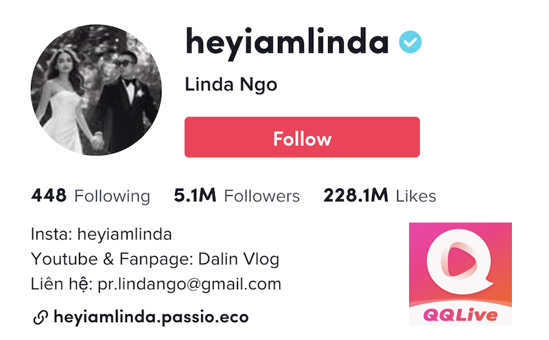 Linda Ngô - Nàng công chúa ngoài đời thực với đám cưới đẹp như mơ 2 Kênh TikTok Linda Ngô