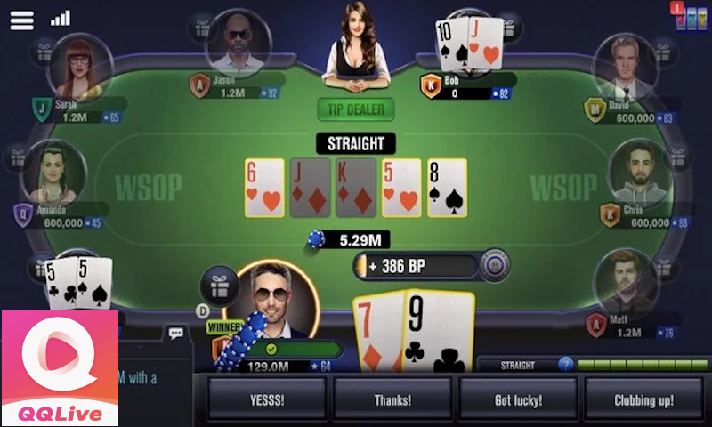 Vui Chơi Poker Cùng Bạn Bè Và Dealer Gái Xinh Cực Chất 3 giành chiến thắng