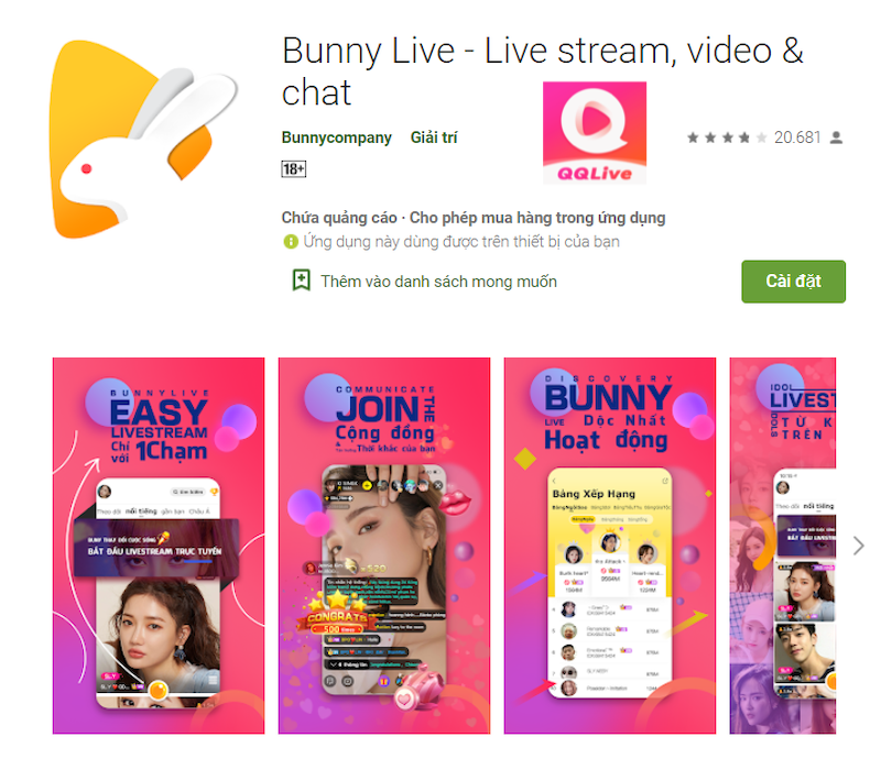 App Show Nước Ngoài Nào Là “Bá Cháy” Nhất 2023? 2 Bunny Live - App show nước ngoài full HD