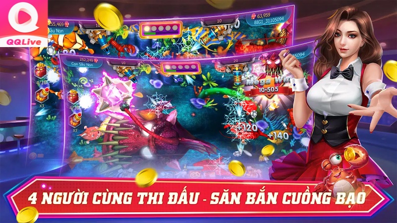 Tải QQlive iOS - Chơi Bắn Cá Đổi Thưởng Phê Cùng Gái Xinh 18+ Trên iPhone 2 Chơi bắn cá đổi thưởng trên QQlive iOS