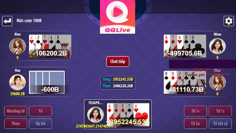 Tải app QQlive để chinh phục Bài Tố Đỏ Đen cùng thần bài Châu Nhuận Phát 3 Ván Chơi Bài Tố