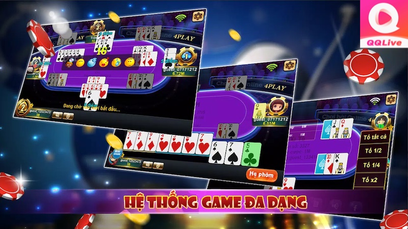 Tải app QQlive để chinh phục Bài Tố Đỏ Đen cùng thần bài Châu Nhuận Phát 2 bài tố đỏ đen