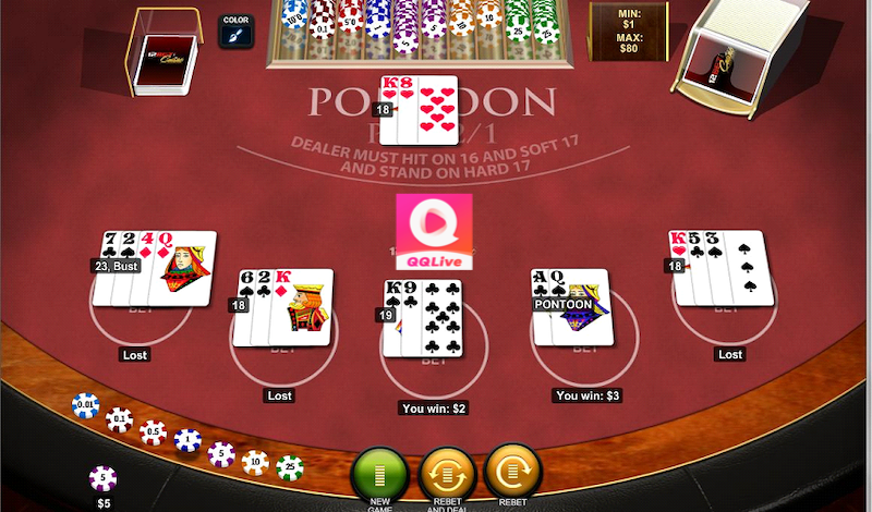 Chinh Phục QQlive APK 2024 với Tựa Game Bài Blackjack Độc Đáo Tên Pontoon 2 QQlive APK