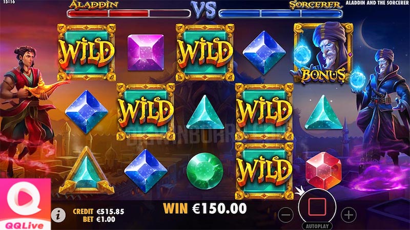 Tải App QQlive để Lạc Về Xứ Sở Cổ Tích Trung Đông cùng Slot Game Aladdin and the Sorcerer 3 tải app QQlive
