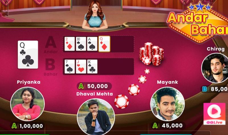 Tải QQlive - Trải Nghiệm Chơi Bài Andar Bahar Phong Cách Ấn Độ Độc Đáo 1 Trò chơi Andar Bahar trên QQlive