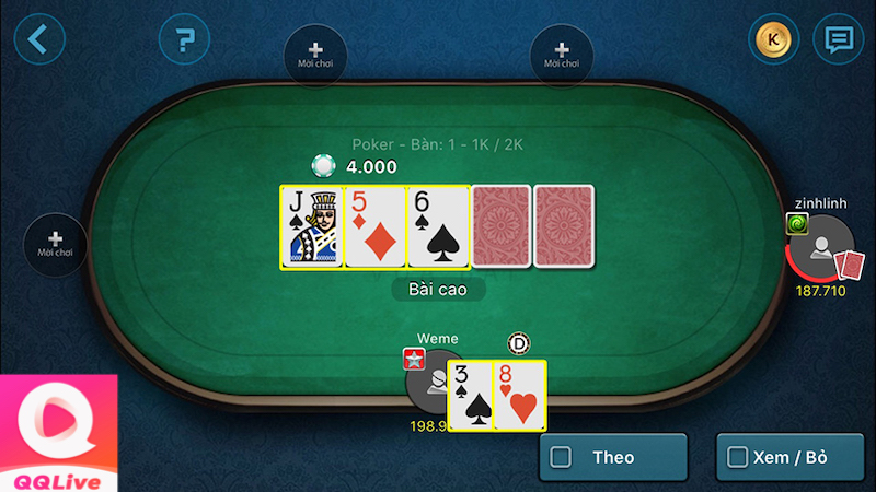 QQ Live Bật Mí Bí Quyết Thắng Poker – Nâng Cao Hiệu Suất Qua Chiến Thuật Chơi Thông Minh 3 Big Blind