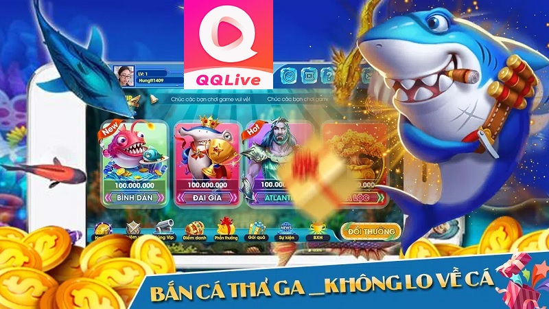 Bắn cá phát lộc 3D trên app Live QQ Live