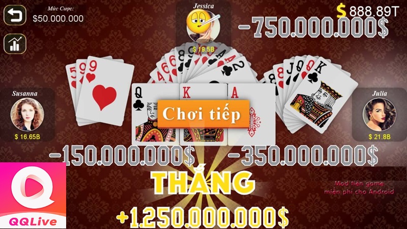 Tải App QQ Live Sát Phạt Tiến Lên Đếm Lá – “Tất Tay 1 Phút 30 Giây” Cực Đỉnh 4 trúng thưởng Tiến Lên đếm lá QQLive