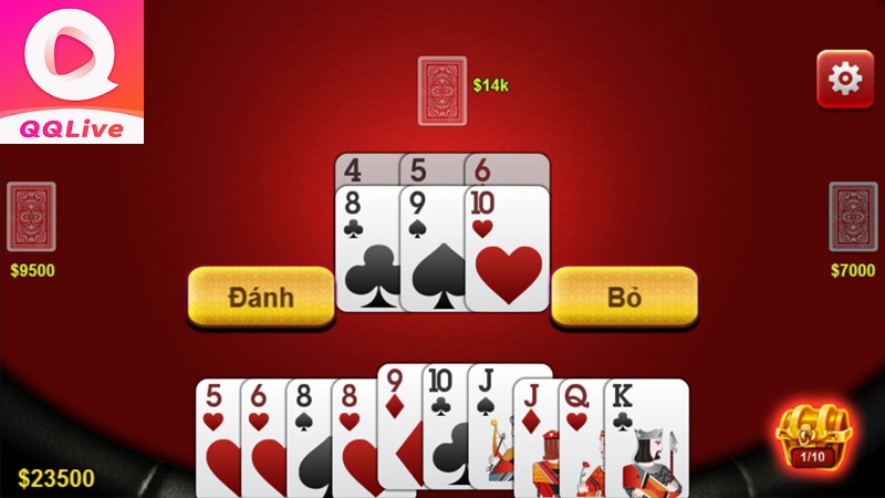 Tải App QQ Live Sát Phạt Tiến Lên Đếm Lá – “Tất Tay 1 Phút 30 Giây” Cực Đỉnh 3 Tiến Lên đếm lá QQLive