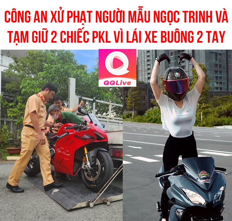 Công an xử phạt người mẫu nội y Ngọc Trinh
