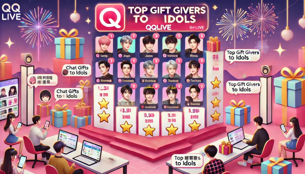 Top Tặng Quà Idol Tại QQLive – Xếp Hạng Đỉnh Cao 2025 2 Bảng xếp hạng top tặng quà idol tại QQLive