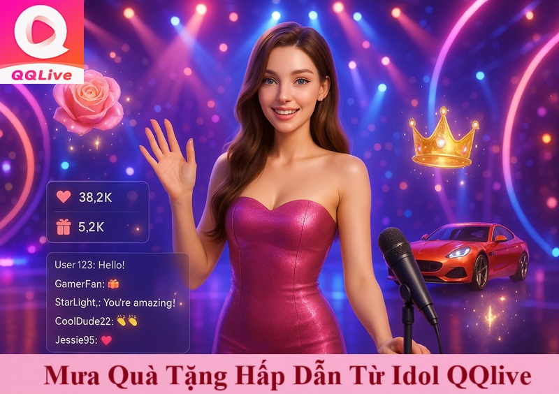 Quẫy Cùng Streaming Idol QQLive “Mưa Quà Hấp Dẫn, Idol Siêu Hot” 2 Mưa Quà Tặng Hấp Dẫn Từ Idol QQlive