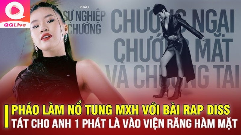 "Sự Nghiệp Chướng" – Cú Tát Của Nữ Rapper Pháo Dành Cho ViruSs 3 pháo làm nổ tung mxh với bài rap diss